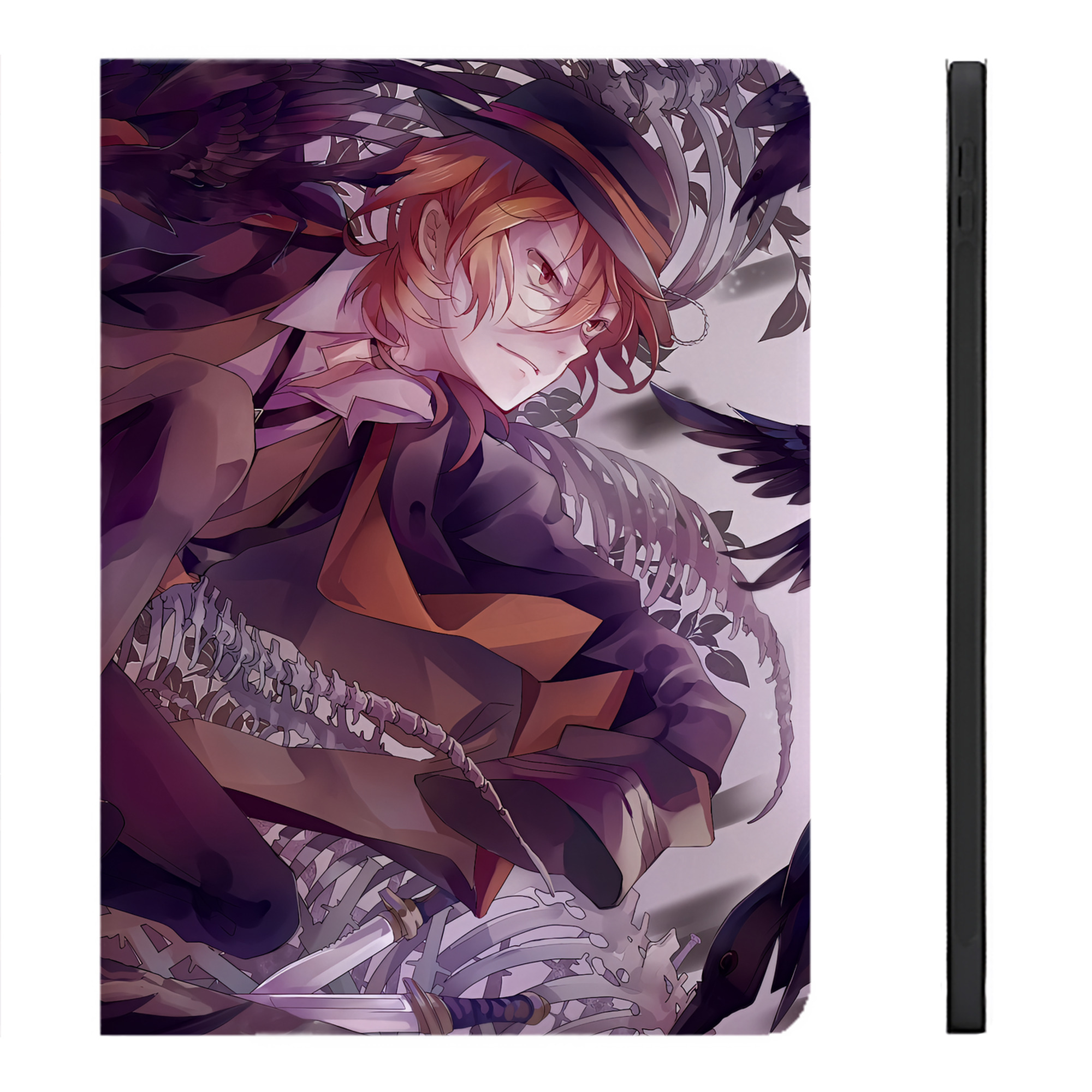 （画像用） 文豪ストレイドッグス Bungo Stray Dogs IPadケース ペンホルダー付き ブックスタイルデザイン